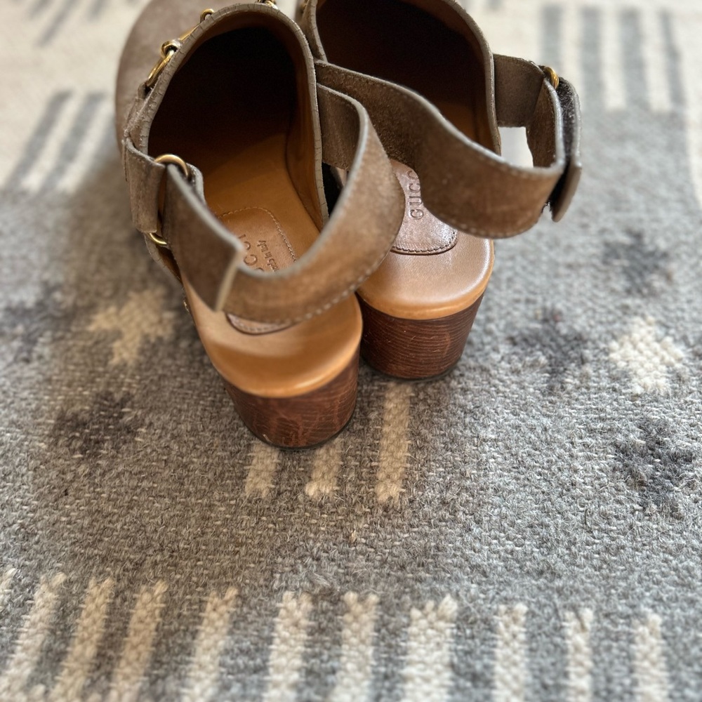 Gucci Amstel Suede Clogs - Picture 3 of 7